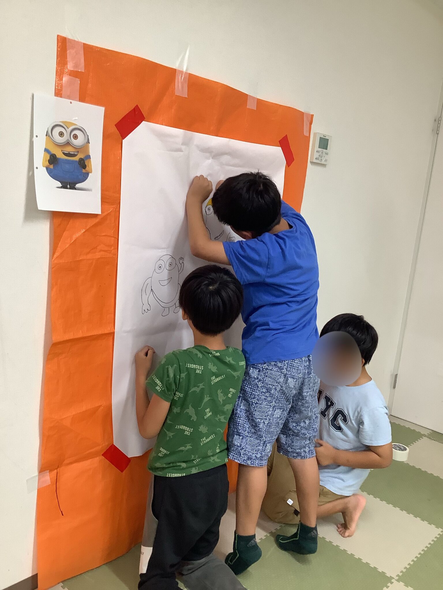 ジュニアクラス生活プログラム 巨大お絵描き🎨